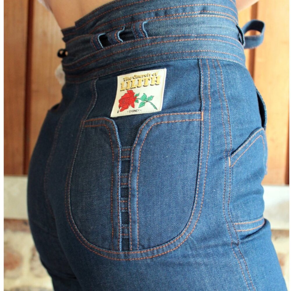 Church of Lilith high-waist denim flares -- INSANELY AMAZING - Picture 3 of 10